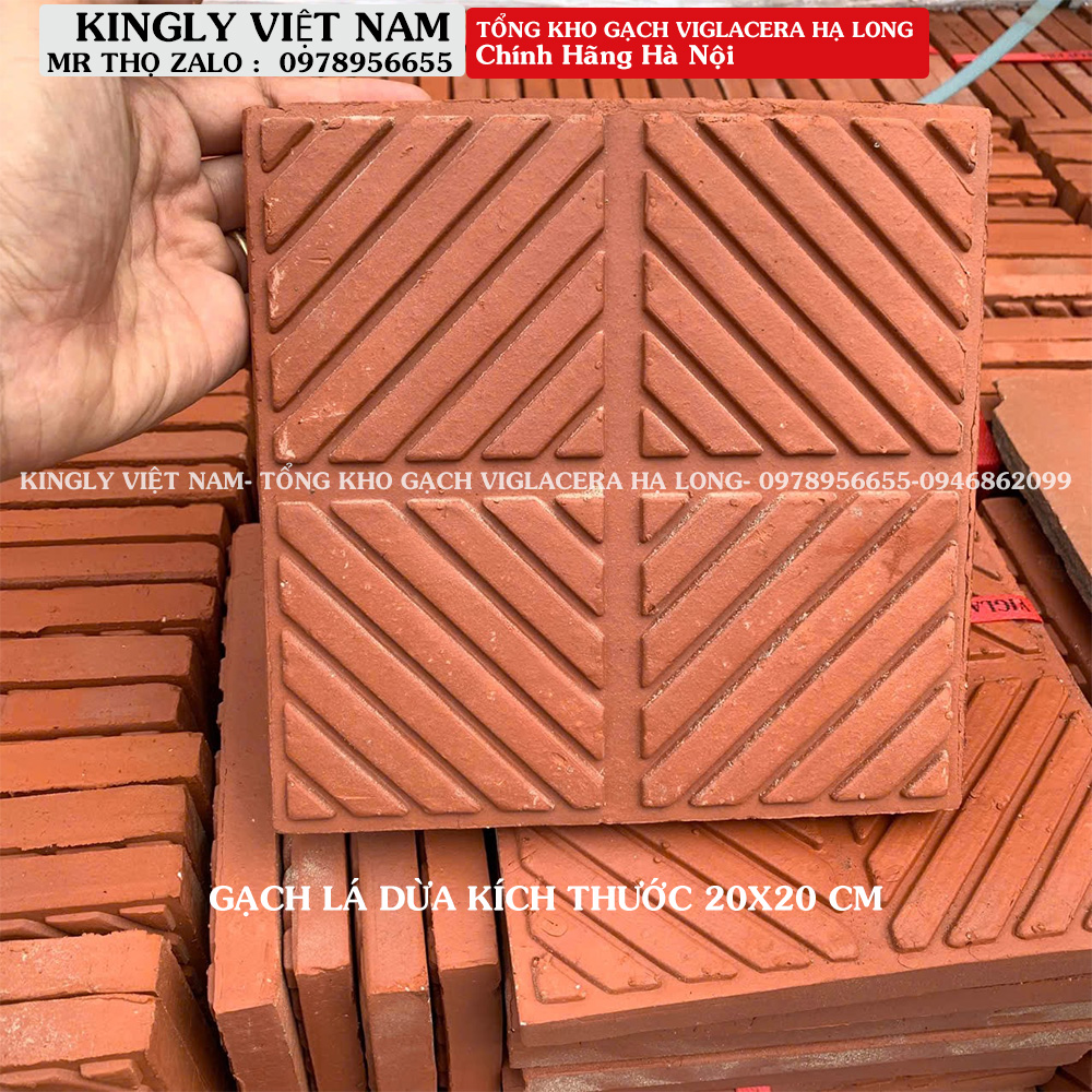 Gạch lá dừa 20x20 Viglacera Hạ Long A1